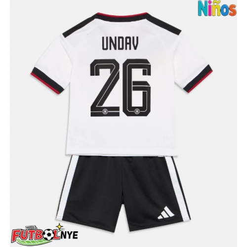 Camiseta Alemania Deniz Undav #26 Primera Equipación para niños Mundial 2026 manga corta (+ pantalones cortos)